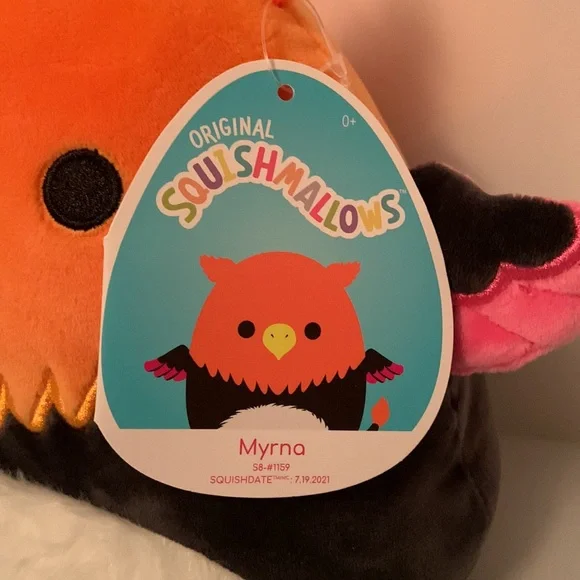 SQUISHMALLOW 8” Myrna the Griffin Blacklight - Picture 2 of 4